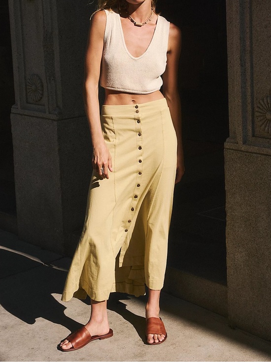 Free People Dresses & Skirts - Free People Free-Est Jackie Maxi Skirt Soft Pink Women’s Size Small 100% Cotton